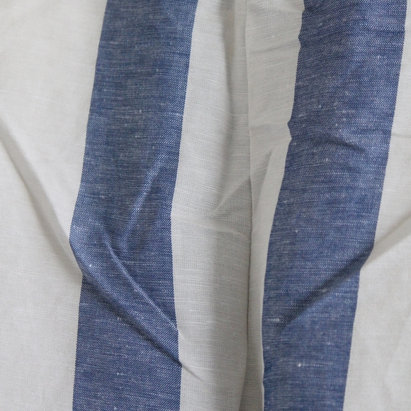 Madewell Huston Pull-On Crop Pants in Blue Stripe - Picture 5 of 5